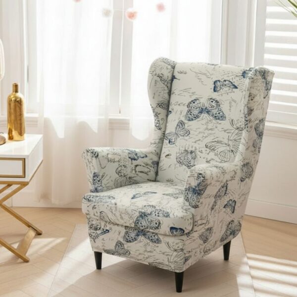 Housse de Fauteuil À Motif Papillon Romantique