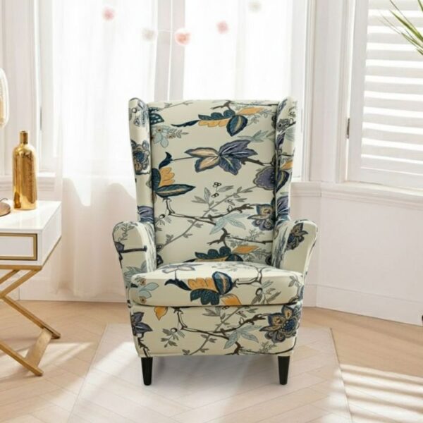 Housse de Fauteuil À Motif Botanique Raffiné
