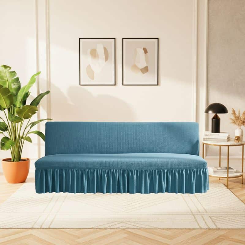 Housse De Canapé Clic-Clac Extensible Style Raffiné Et Lavable Housse De Canapé Clic-Clac Extensible Style Raffiné Et Lavable