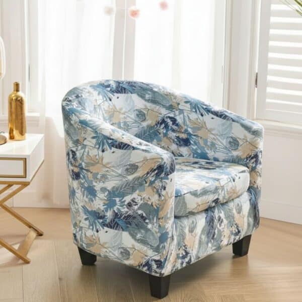 Housse De Fauteuil Imprimé Feuilles Tendance