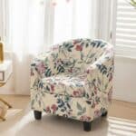 Housse De Fauteuil Design Floral Raffiné
