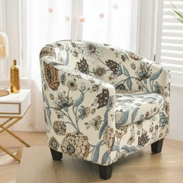 Housse De Fauteuil Design Floral Vintage
