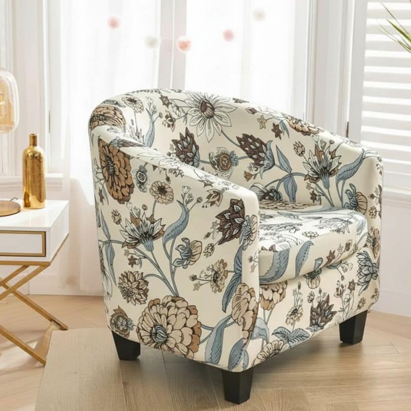Housse De Fauteuil Design Floral Vintage Housse De Fauteuil Design Floral Vintage