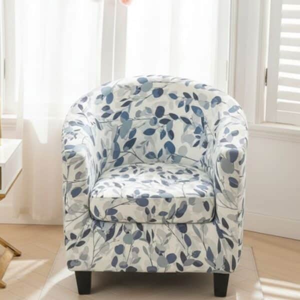 Housse De Fauteuil À Motif Floral Et Géométrique Chic