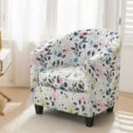 Housse De Fauteuil Extensible À Fleurs Multicolores Style Contemporain