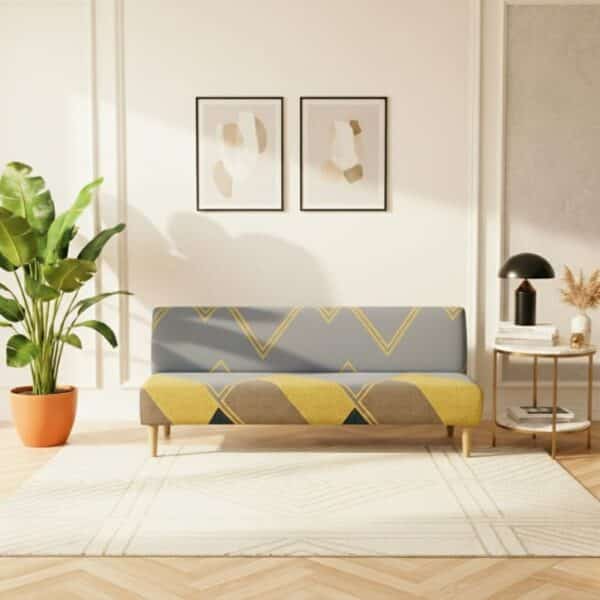 Housse De Canapé Clic-Clac Moderne Taille Standard En Tissu Extensible