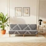 Housse De Canapé Clic-Clac Gris Taille Standard Design Contemporain