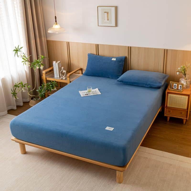 Drap Housse Style Luxe En Velours Drap Housse Style Luxe En Velours