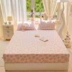 Drap-housse Style Fleur en Coton