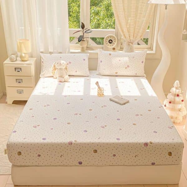 Drap-housse Style Pois Pastel