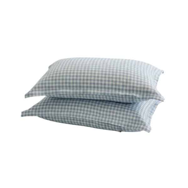 Taie Oreiller Motif Vichy Élégante 2 pièces