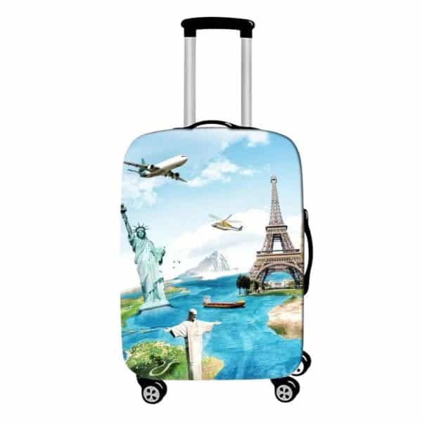 Housse de Valise Petite Taille Voyage Autour du Monde