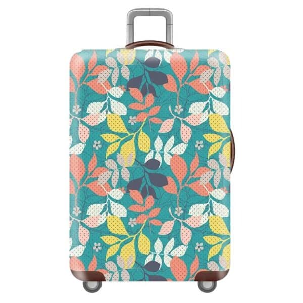 Housse de Valise Grande Taille À Feuilles Colorées