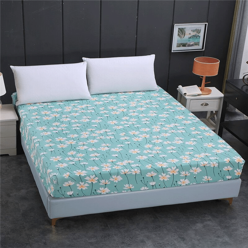 1-39 Drap-housse à Imprimé Floral Élégant