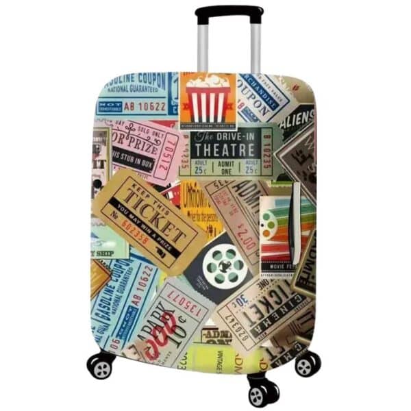 Housse de Valise Design Vintage Voyage