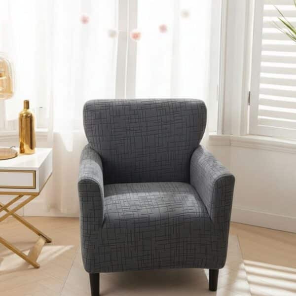 Housse De Fauteuil À Motif Jacquard Élégante