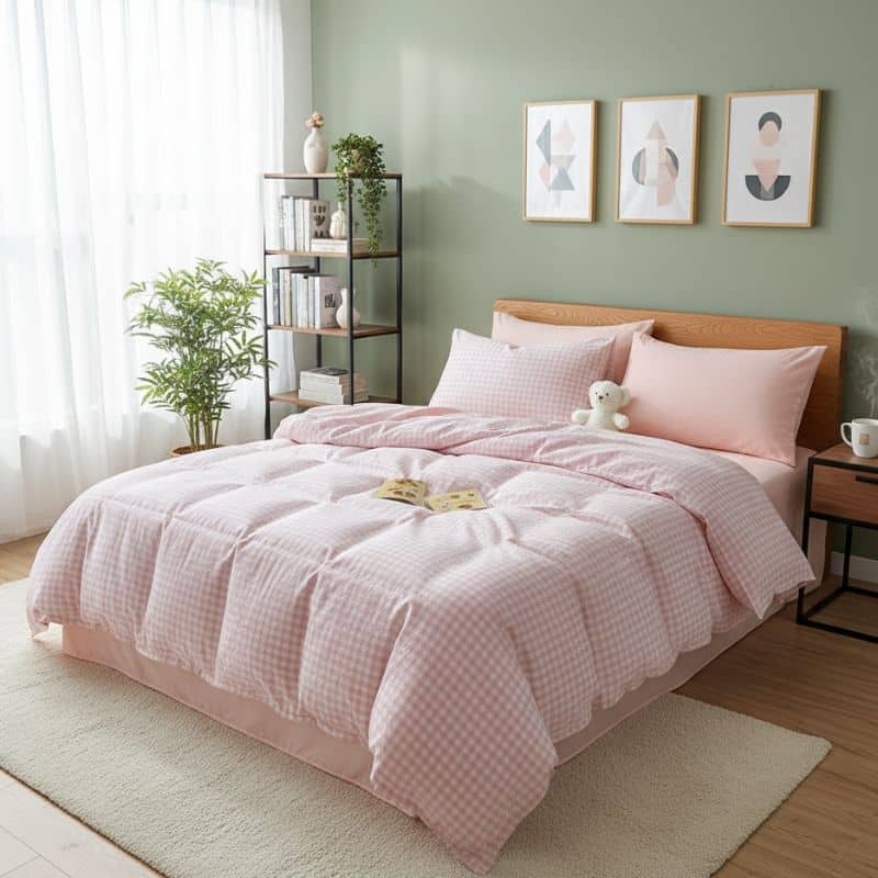 Housse de Couette Style Campagne Chic 3 pièces Housse de Couette Style Campagne Chic 3 pièces
