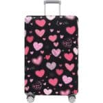 Housse de Valise Design Cœurs Romantiques