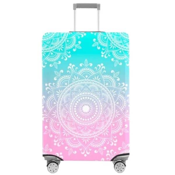 Housse de Valise Design Mandala Dégradé