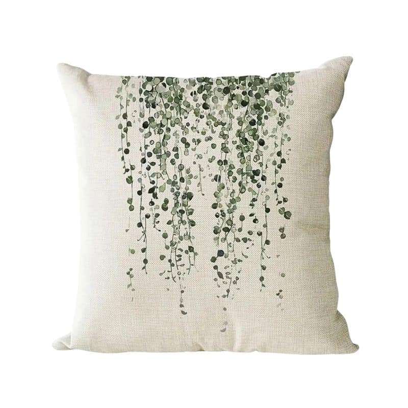 Housse de Coussin À Motif Plante Suspendue Housse de Coussin À Motif Plante Suspendue