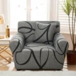 Housse de Fauteuil Extensible À Motif Abstrait Contemporain