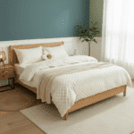 Housse de Couette Design à Petits Pois Confort Élégant