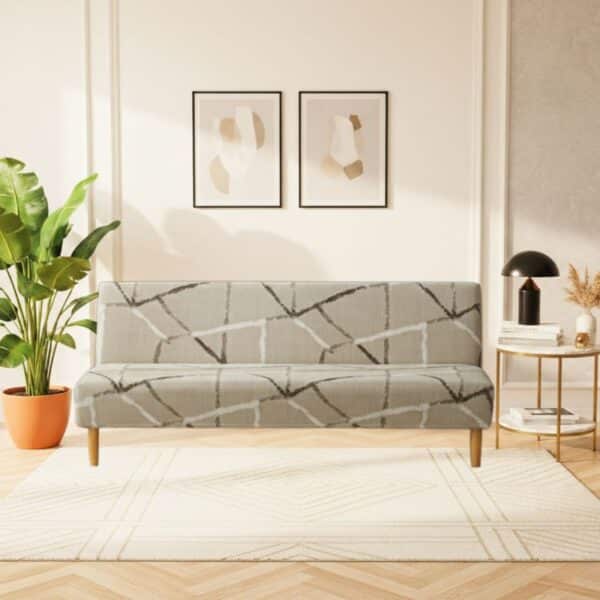 Housse De Canapé Clic-Clac Taille Standard À Motif Linéaire