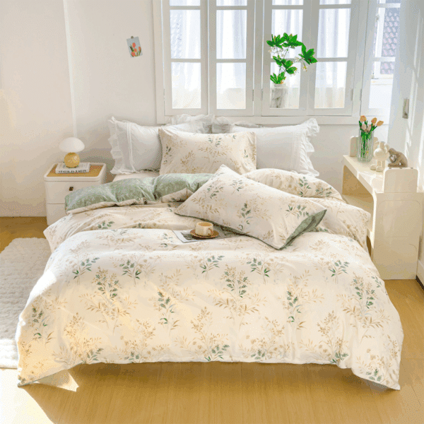 Housse de Couette Style Botanique Élégant