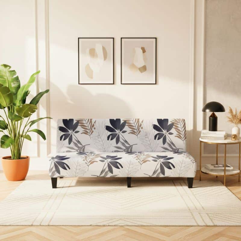 Housse De Canapé Convertible À Motif Tropical Housse De Canapé Convertible À Motif Tropical