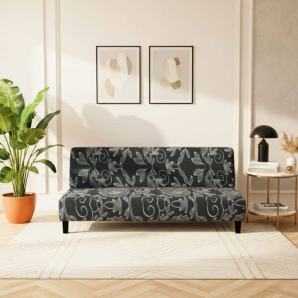 Housse De Canapé Convertible À Motif Floral Sombre Raffiné