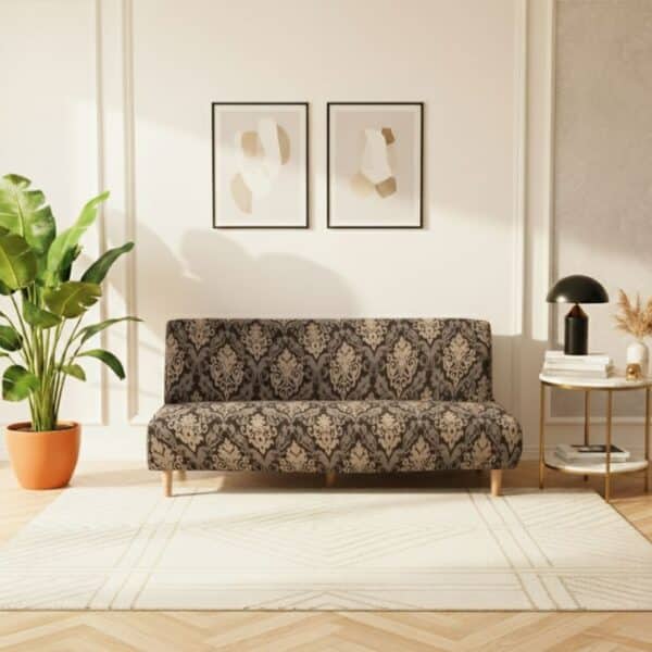 Housse De Canapé Convertible À Motif Arabesque Élégante