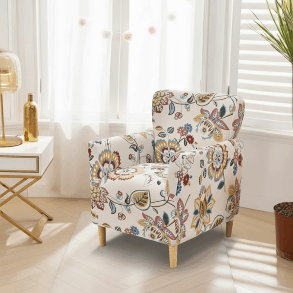 Housse de Fauteuil Bergère Style Floral Élégant