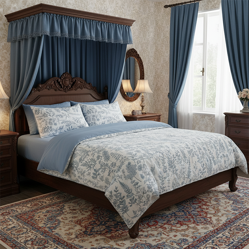 1-68 Housse de Couette Style Brise Botanique