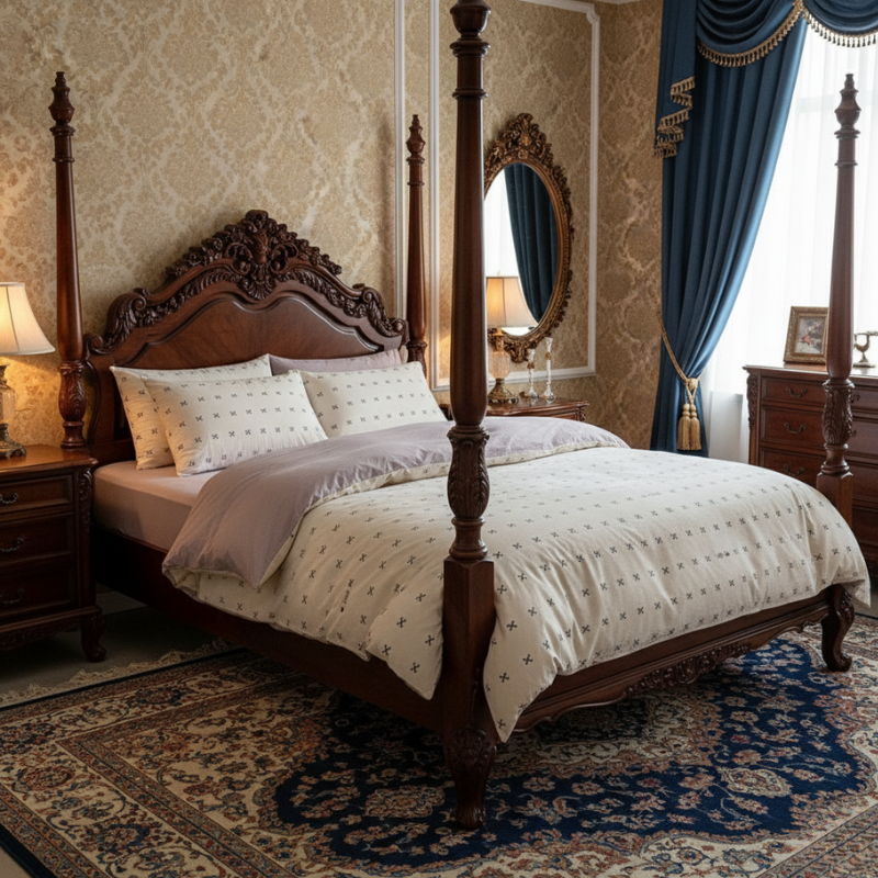 1-69 Housse de Couette Style Nœud d’Amour
