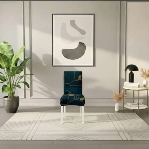 Housse De Chaise À Motif Abstrait Design Moderne
