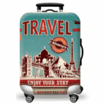 Housse de Valise Design Aventure Voyage Vintage