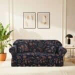 Housse De Canapé Déperlante Imperméable Avec Jupe Style Vintage
