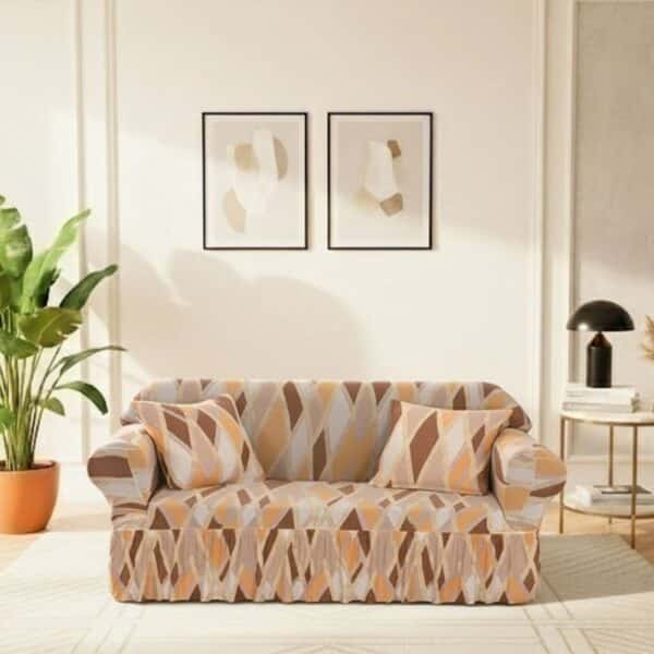 Housse De Canapé Déperlante Anti-Tache Avec Design Contemporain