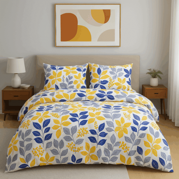 Housse de Couette Style Feuillage Moderne