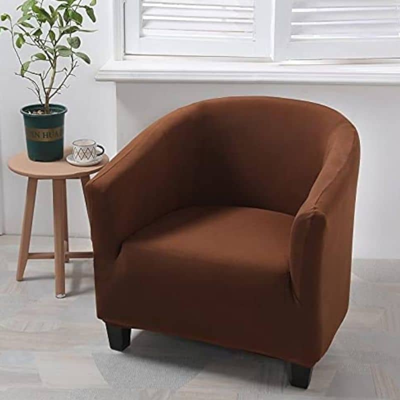 10-109 Housse De Fauteuil Unie Extensible Et Lavable