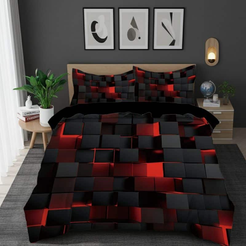 10-73 Housse de Couette Style Impérial 3 Pièces