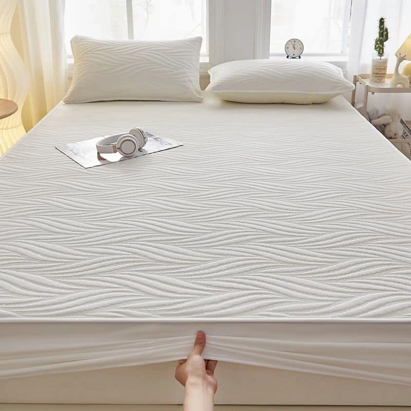 Drap-housse Style Matelassé Élégant Drap-housse Style Matelassé Élégant