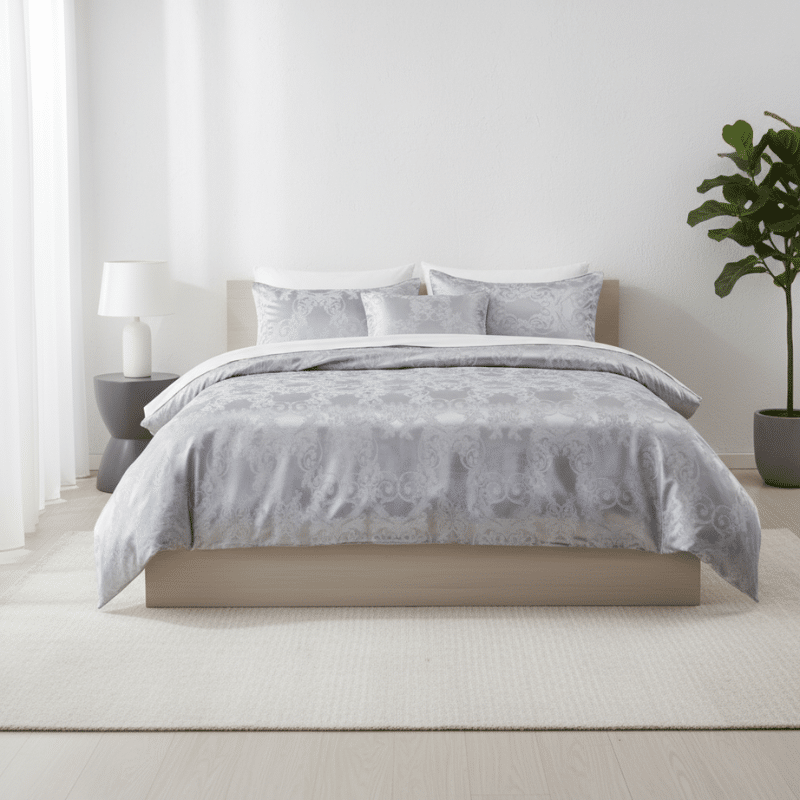 12-4 Housse de Couette Style Royal en Satin