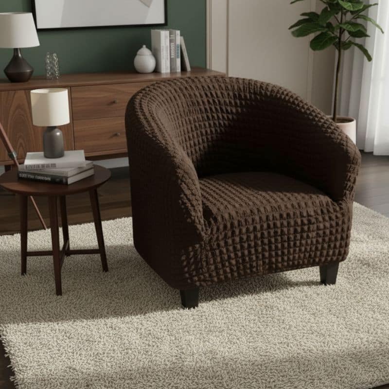 Housse De Chaise Unie En Tissu Stretch Pour Fauteuil Housse De Chaise Unie En Tissu Stretch Pour Fauteuil