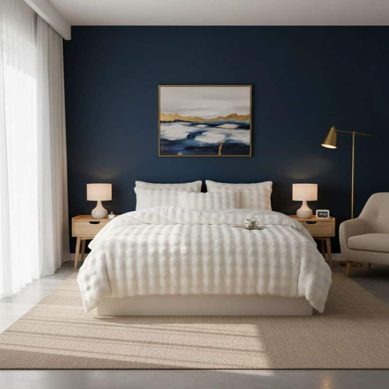 12-76 Drap-housse Style Fourrure Douillette