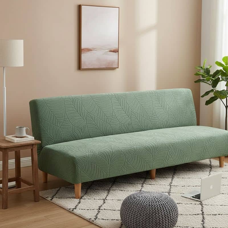 13-14 Housse De Canapé Convertible Et Déperlante En Tissu Épais Imperméable