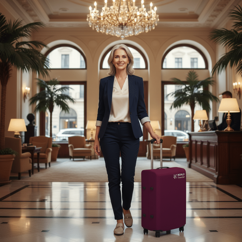 13-14 Housse de Valise Unie Ambiance Voyage
