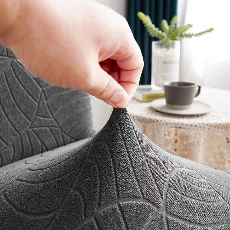 Housse De Chaise Déperlante En Jacquard Extensible Et Imperméable Housse De Chaise Déperlante En Jacquard Extensible Et Imperméable