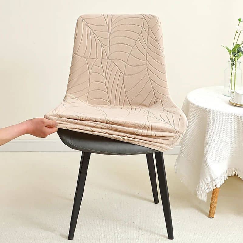 Housse De Chaise Déperlante Pour Chaise Incurvée En Jacquard Moderne Housse De Chaise Déperlante Pour Chaise Incurvée En Jacquard Moderne