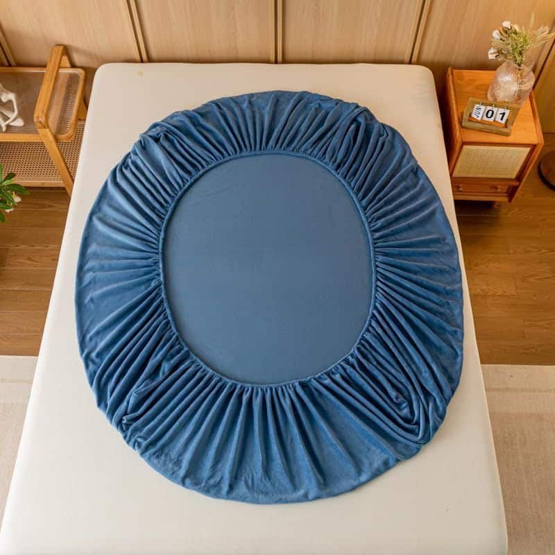 Drap Housse Style Luxe En Velours Drap Housse Style Luxe En Velours
